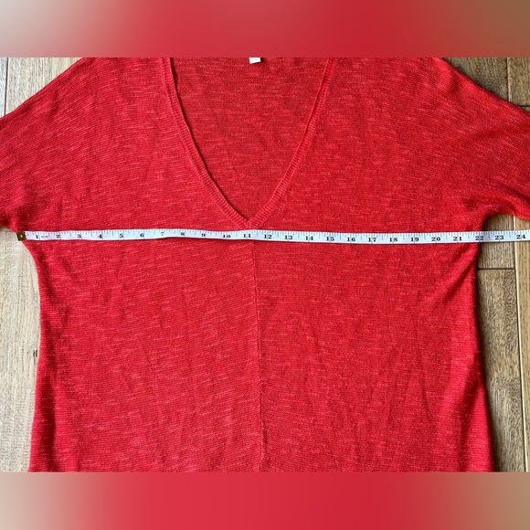 Eileen Fisher Organic Linen Cotton Blend V-Neck Tunic Top size Small - Picture 9 of 10